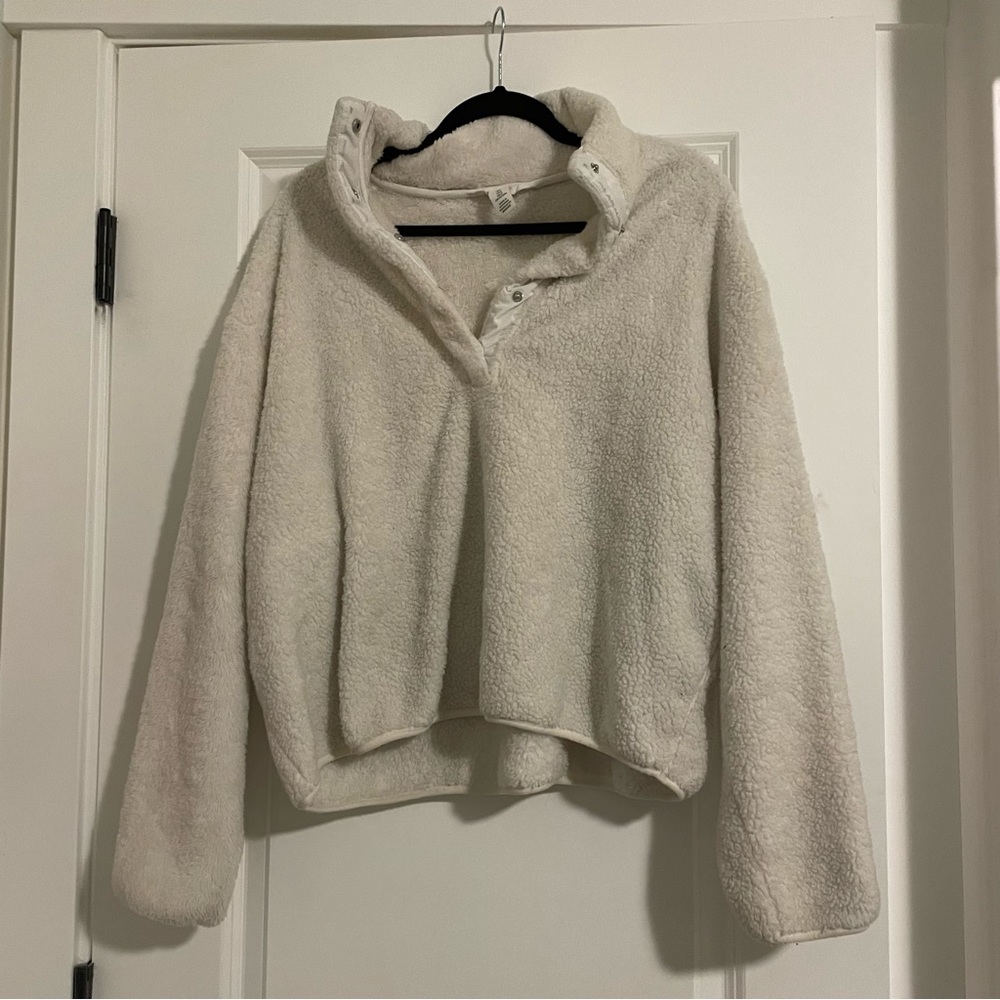 H&M - large cream wool sweater